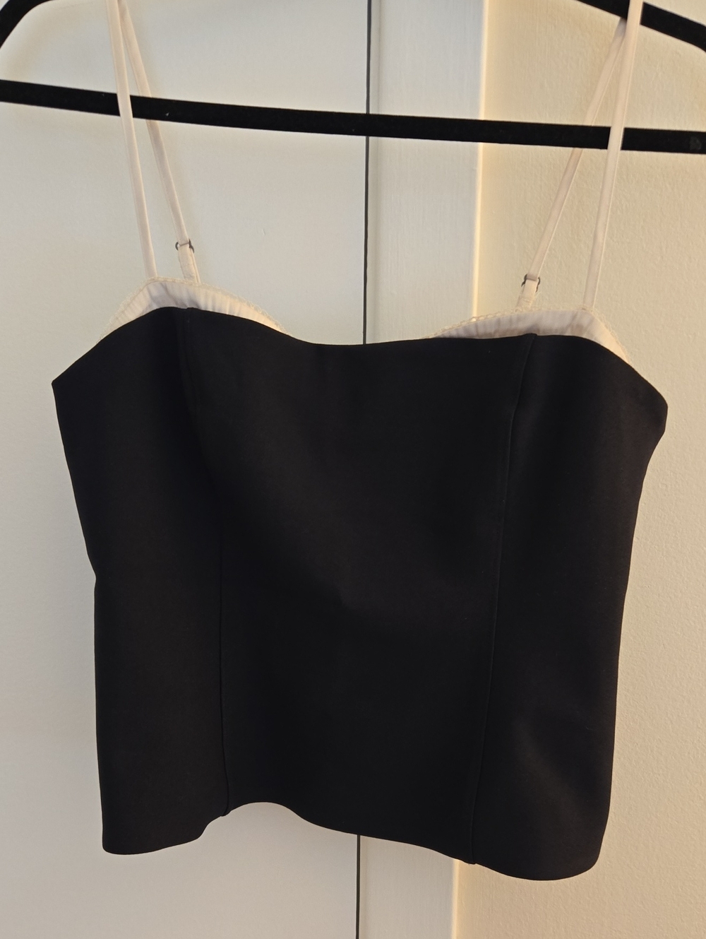 Abercrombie & Fitch Black Cami with White Trim